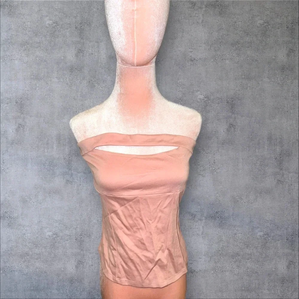 Free people soft pink Strapless Top